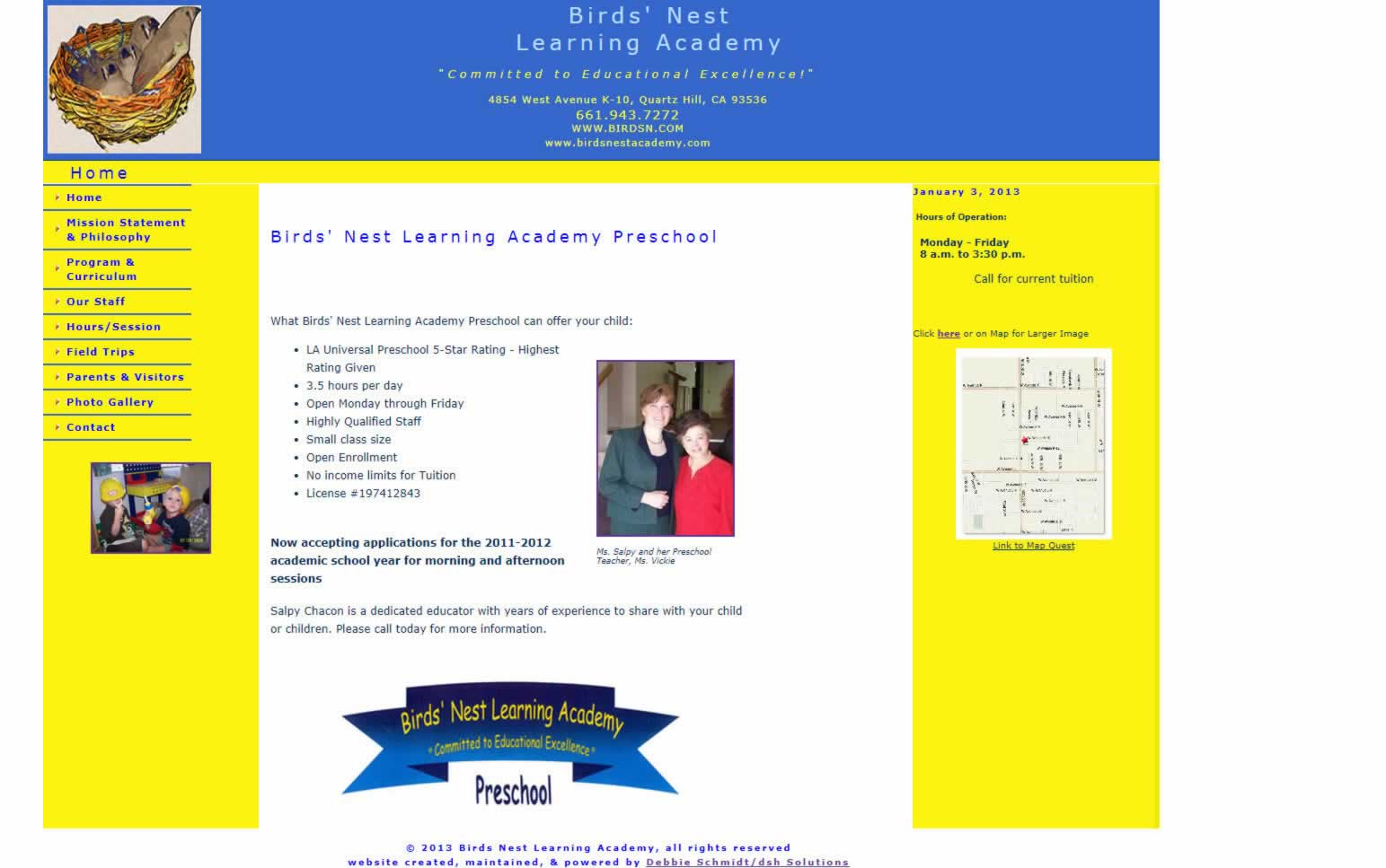 Bird's Nest Academy - Client Design